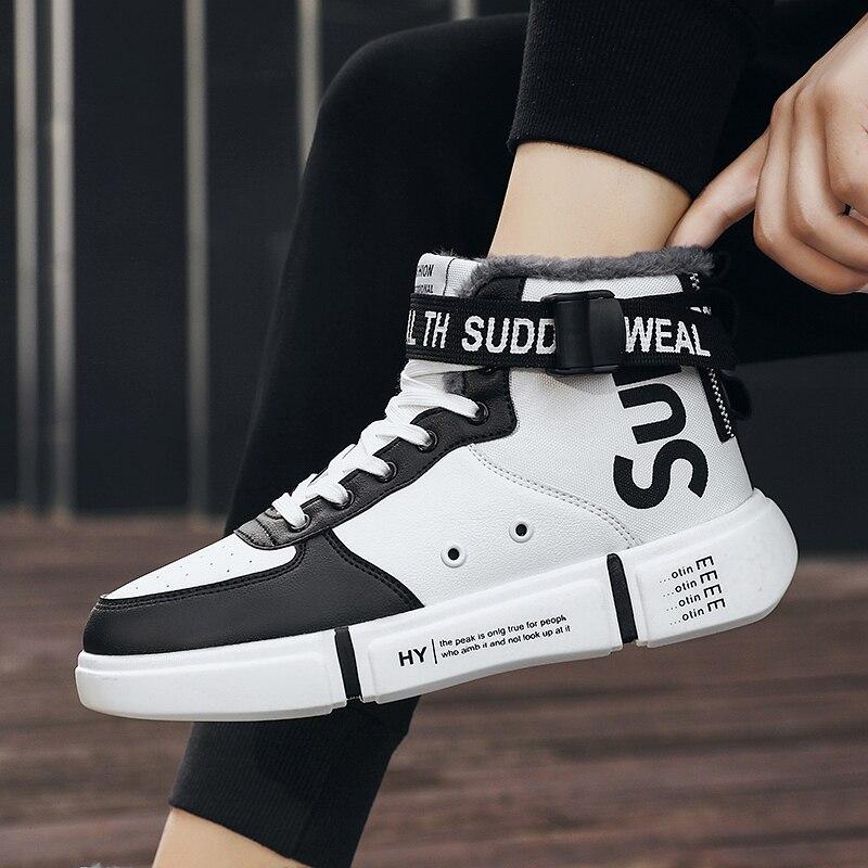 Noua tendință, pantofi casual pentru bărbați, pantofi de iarnă pentru bărbați, din bumbac, cu pluș, călduți, pantofi casual pentru bărbați, pantofi vulcanizați, la modă.