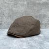 25 British Retro Forward Hats Men'S And Women'S Hats Wool Herringbone Duck Tongue Beret Hipster Painter Hats