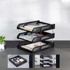 Stackable File Rack Vertical A4 File Tray New Letter Tray  for Home Office School