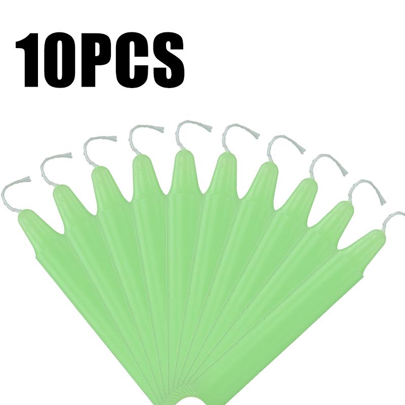 10Pcs Short Candle Sticks Unscented Cone Shape Suitable Christmas Wedding Birthday Decorations Ceremonies Magic Candle Games Etc