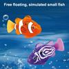 4/6 Pièces Jouet Poisson Électronique Activé par l'Eau, Poisson de Nage Robotique Imperméable avec Lumière LED, Jouet Poisson Interactif Lumineux pour Baignoire, Piscine, Aquarium