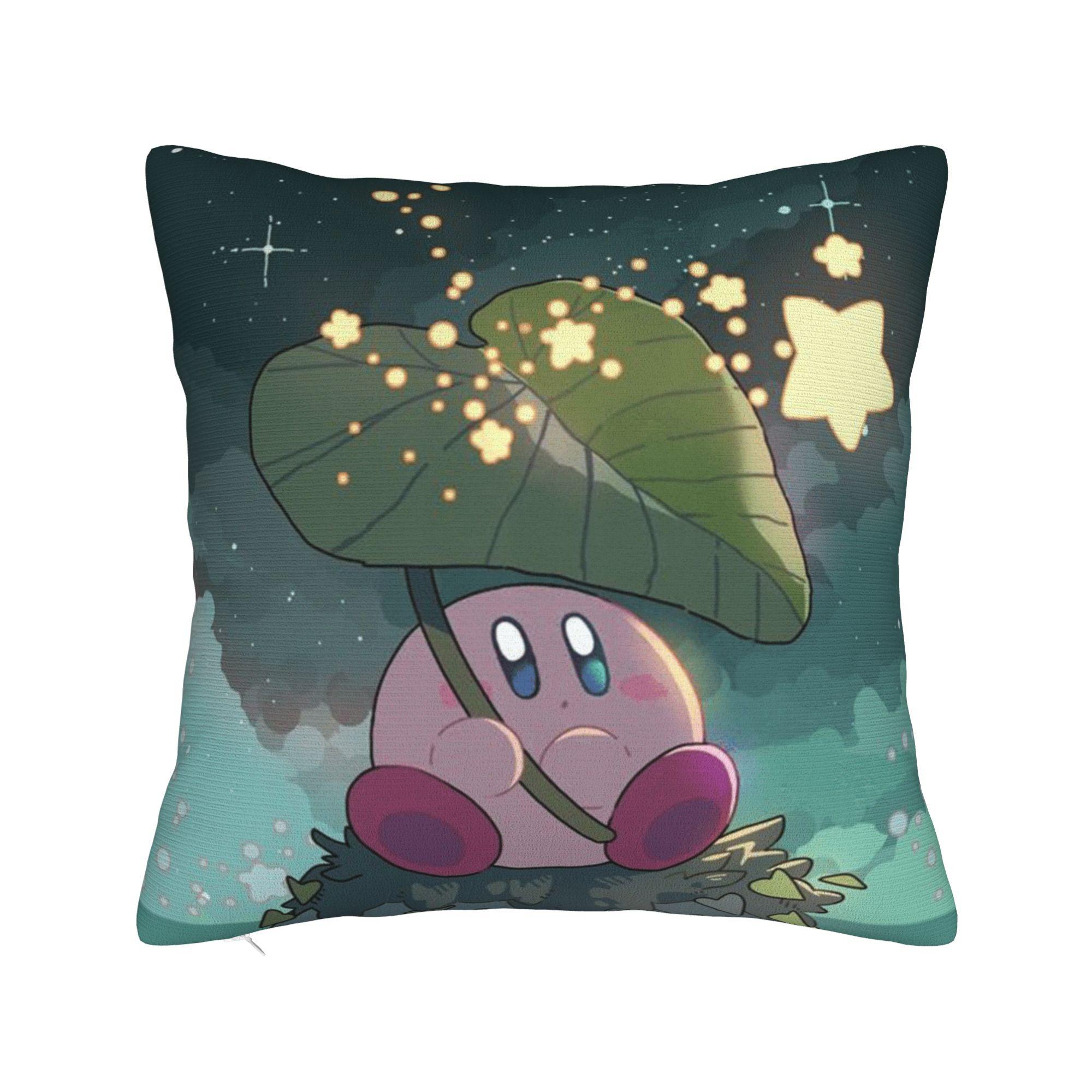 Кирбиедс Наволочка Квадратная Наволочка Смешная Наволочка Для Дивана Дивана Спальни 20x20Inch