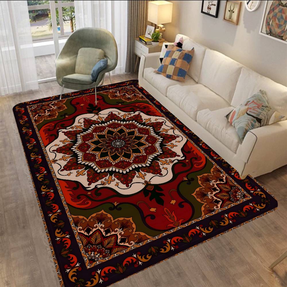 Persian Carpet Floor Mat Cheaper Anti-slip Modern Living Room Balcony Printed Bedside Mats