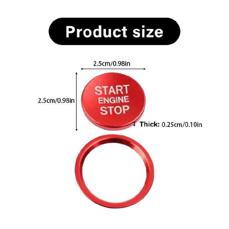 Scratch Proof Engine Start Stop Protector Against Scratch Start Stop Button Cover Simple Installation for Automotives