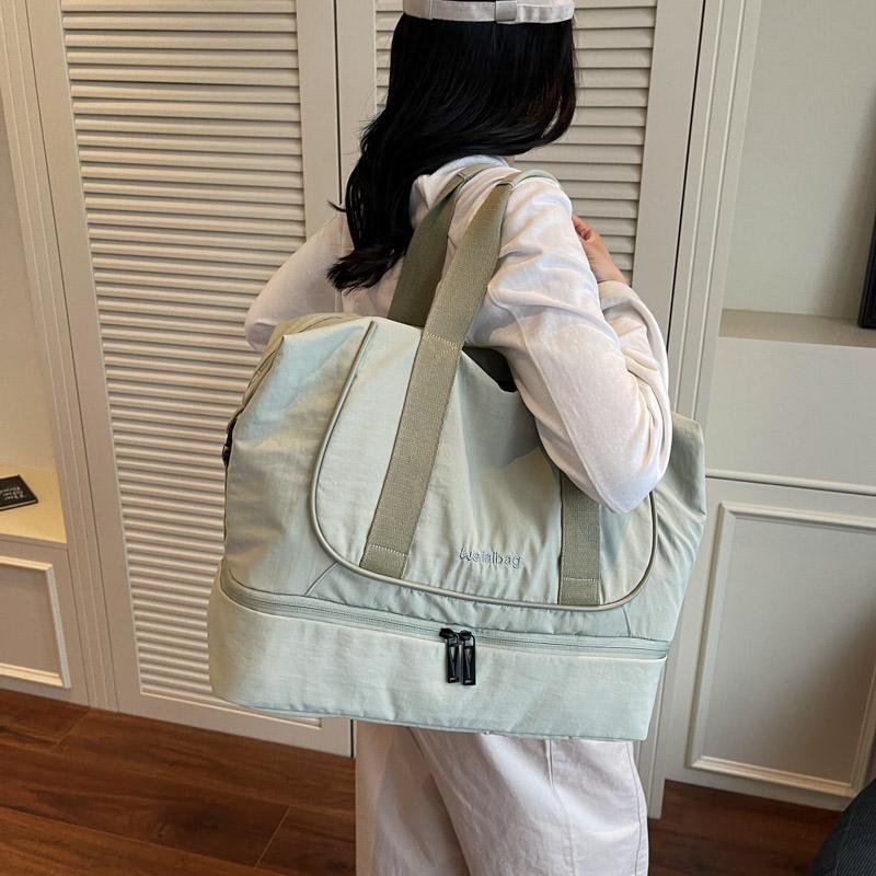 Travel Bag Large Capacity Shoulder Sports Fitness Bag Separation Shoes Bags Storage Storage Bag Dry Wet Separation