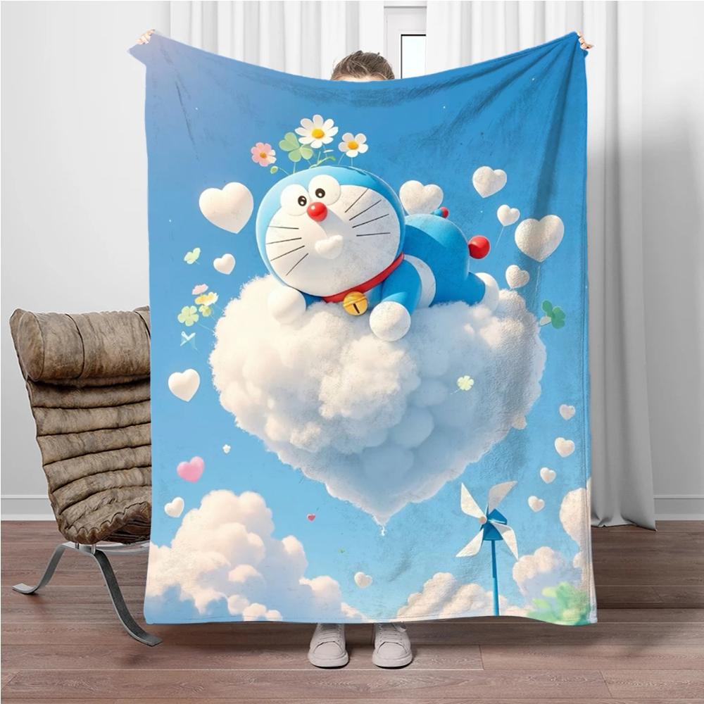 Doraemon Japonský Anime Deku Dívky Kluci Plyšový Dekorační Deku na Pohovku Novinka Teplý Deku na Všechna Roční Období Děti Student Děti Dárek
