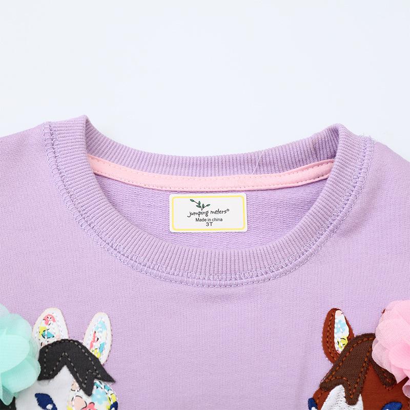 New Arrival: Girls' Cute & Fashionable Long-Sleeve Sweatshirt - Autumn Collection with Round Neck