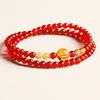 Natural agate optimization citrine beaded bracelet women's niche design light luxury fashion high sense versatile jewelry