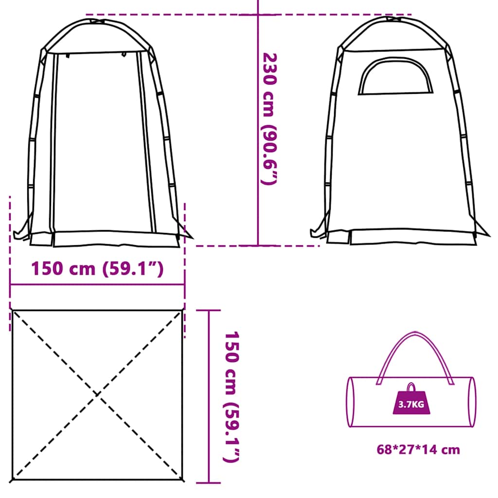 Shower Tent Camouflage Waterproof