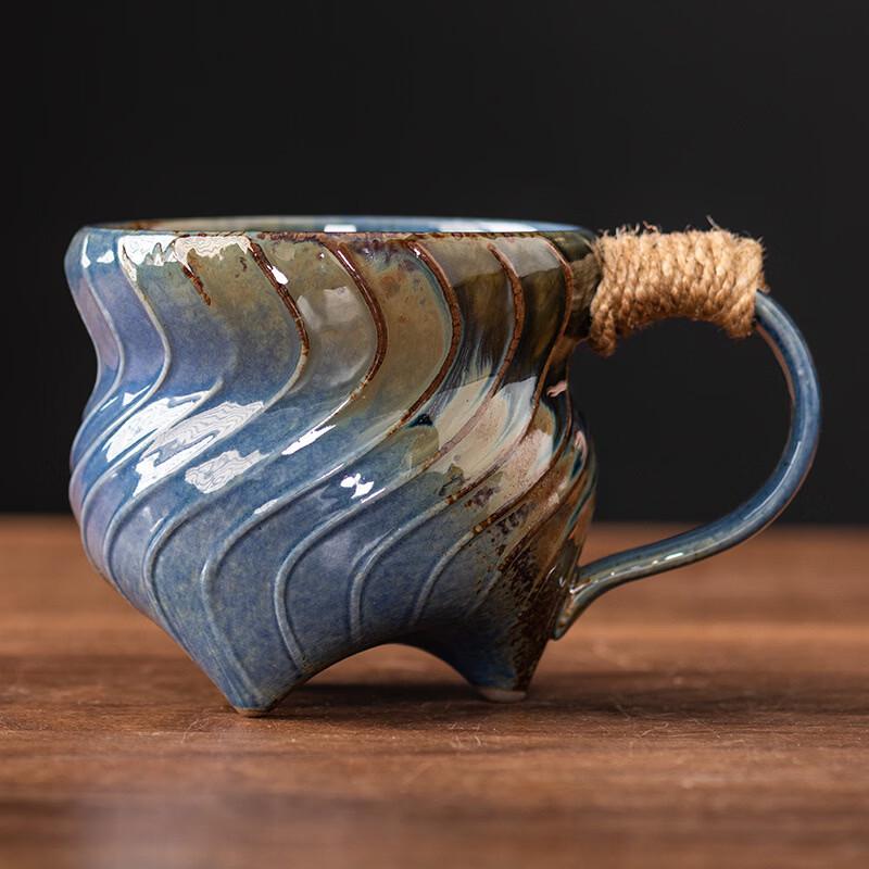 

OLOEY Irregular Kiln Glazed Ceramic Coffee Mug