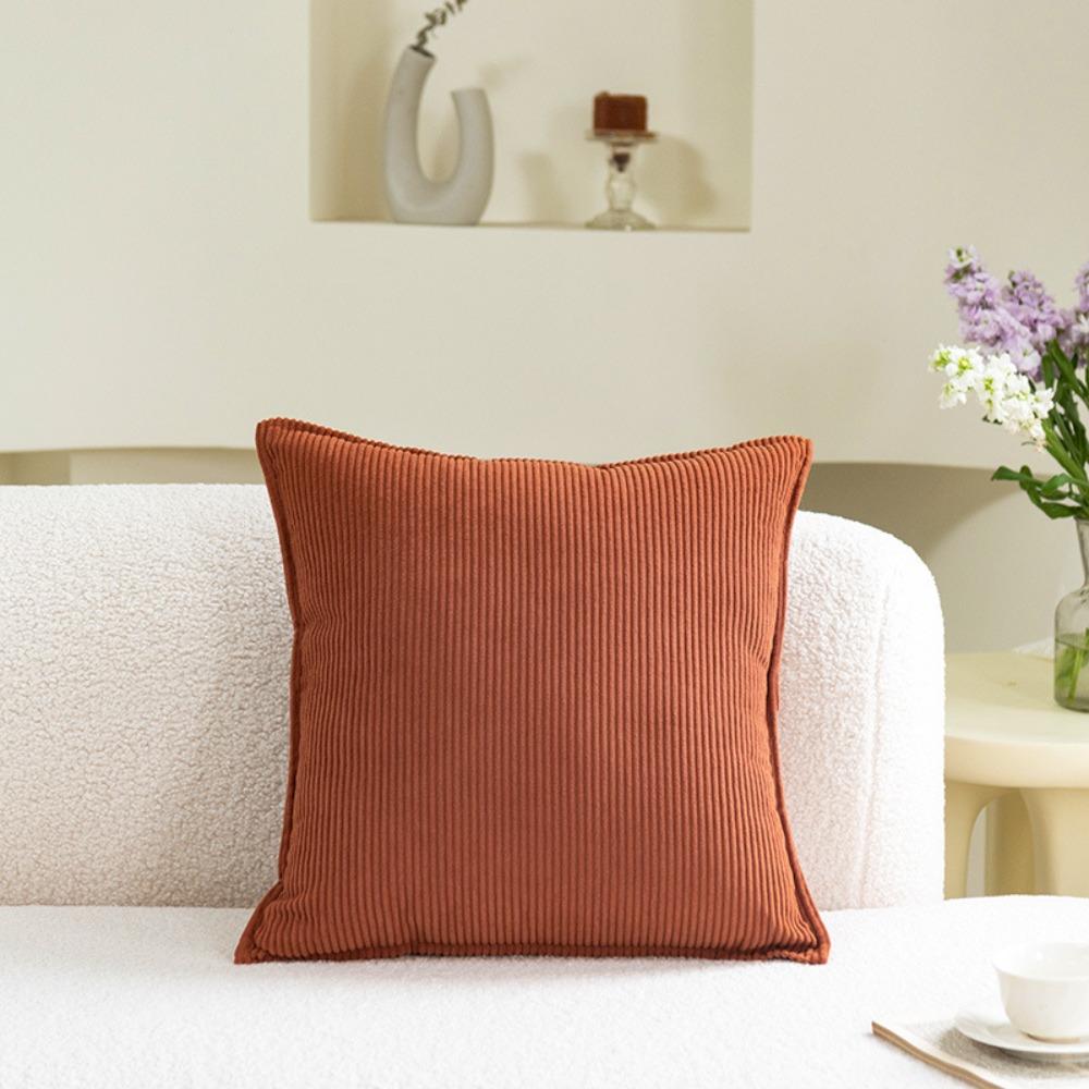 Square Sofa Pillowcase Solid Color Cushion Cover Living Room Decoration