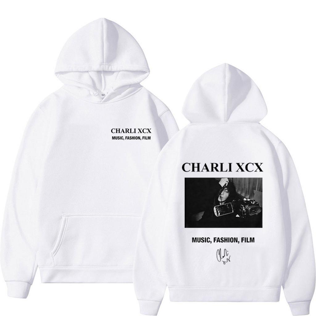 CHARLI XCX Album Music, Fashion, Film Tour 2026 Print Hoodie Men Women Fashion Pullover Loose Casual High Quality Sweatshirt