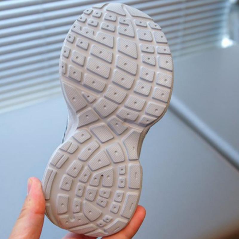 Barnes pustende sportssko Jenter lettvekts pappa-sko Liten jente mote Roterende spenne Løpesko Sklisikre fritidssko