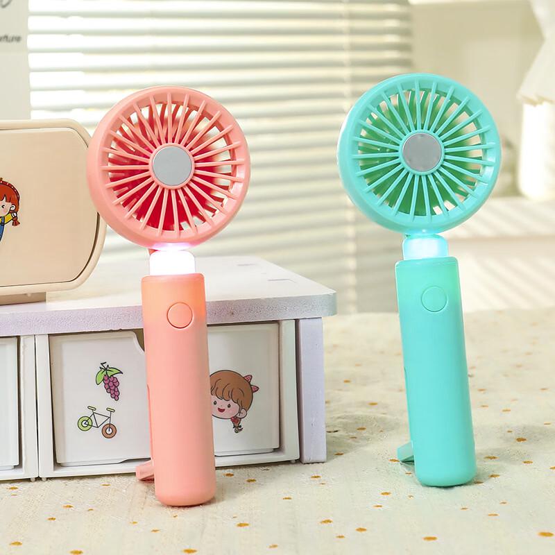 Portable Handheld Fan with LED Light