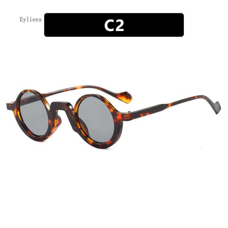 

Fashion Round Sunglasses Women Vintage Leopard Black Shades UV400 Punk Sun Glasses Female Trending Eyewear Lentes De Sol Hombre