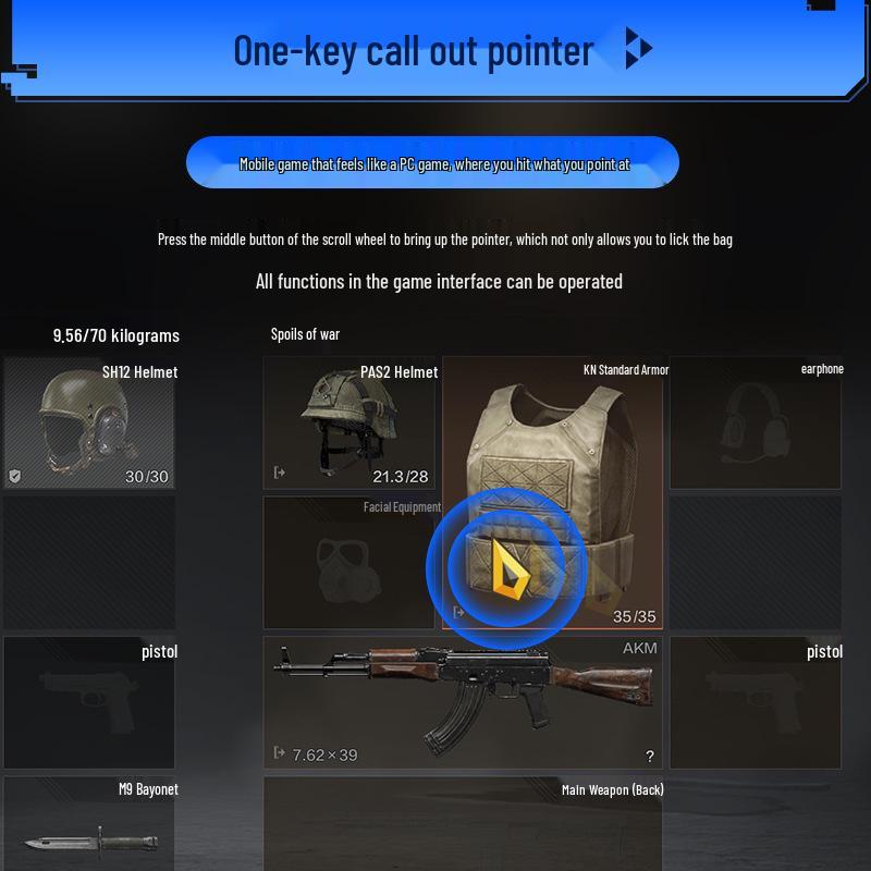 JiaYing PUBG One-Handed Keyboard & Mouse Auto-Press Gun Peripheral Set