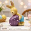 Adorable Easter Bunny Statue with Heart - Girly Desktop & Home Decor