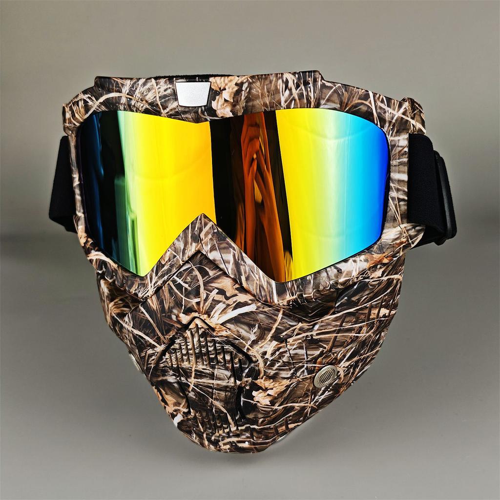 Moto Snow Goggles Mask UV400 Outdoor Riding Men's Windproof Sand Goggles Helmet Mask Mask