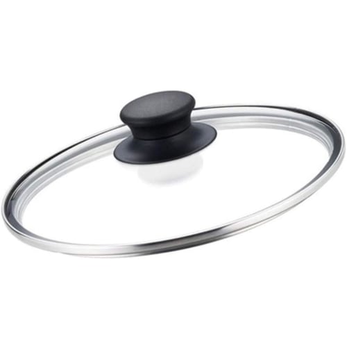 Replacement Pot Lid, Clear Glass Saucepan Lid, Tempered Glass, Drop-Resistant, Fits All Saucepans and Frying Pans (40cm)
