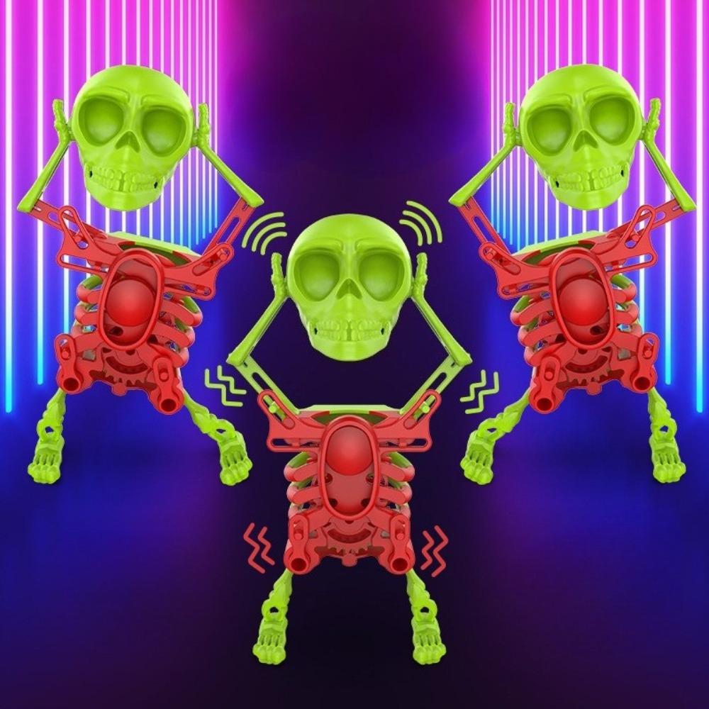 Halloween Party Dancing Skeleton Decor Swinging Left Right Tricking Bone People Model Gift Home Office Spooky Moving Ornament