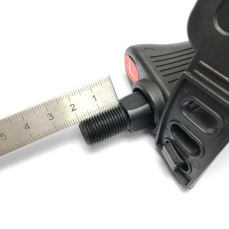 Trainingsrad Ersatzpedale Kunststoff Griffigkeitsverbesserung Verstellbarer Riemen 1,25cm Gewinde für Wartung von Fitnessgeräten