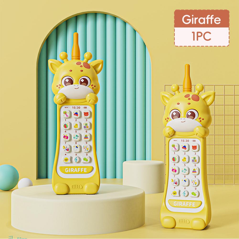 

Детский телефон, игрушка, музыкальный звук, телефон, игрушки для сна с прорезывателем, имитация телефона, детская ранняя развивающая игрушка, подарки для детей Giraffe