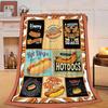 Sports Ball Pattern Throw Blanket Basketball Football Soccer Baseball Design for Kids Room Decor Gift for Him BoyGift