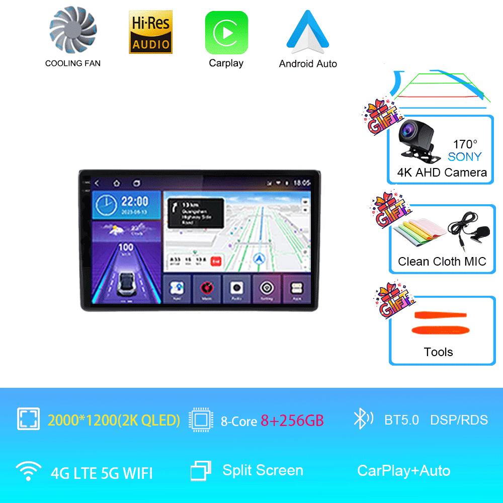 Android 14 For Wuling Hongguang 2025 Car Radio Wireless Carplay Multimedia GPS Player Head Unit No 2 Din 2din Dvd