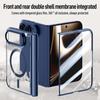 New Electroplated Magnetic Transparent Case for IPhone Ultra 18 Fold Wide for Magsafe Shockproof Lens Protrusion Slim Fit Cover