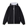 Men's Trendy Color Block Zipper Hoodie - Autumn/Winter Casual Loose Fit