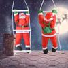 Christmas Climbing Ladder Santa Claus Ornaments Gift Christmas Tree Wall Hanging Pendants Climbing Rope Doll New Year Kids Toy