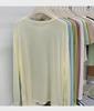 Women's Summer Ice Silk Long-Sleeve T-Shirt: Thin, Loose, Round Neck, Niche Sunscreen & Trendy Air Conditioning Top.