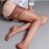 Sexy female Cuban Heel Back Line Seamed Pantyhose 8D Ultra Thin Transparent Thigh High Stockings For Garter Belt