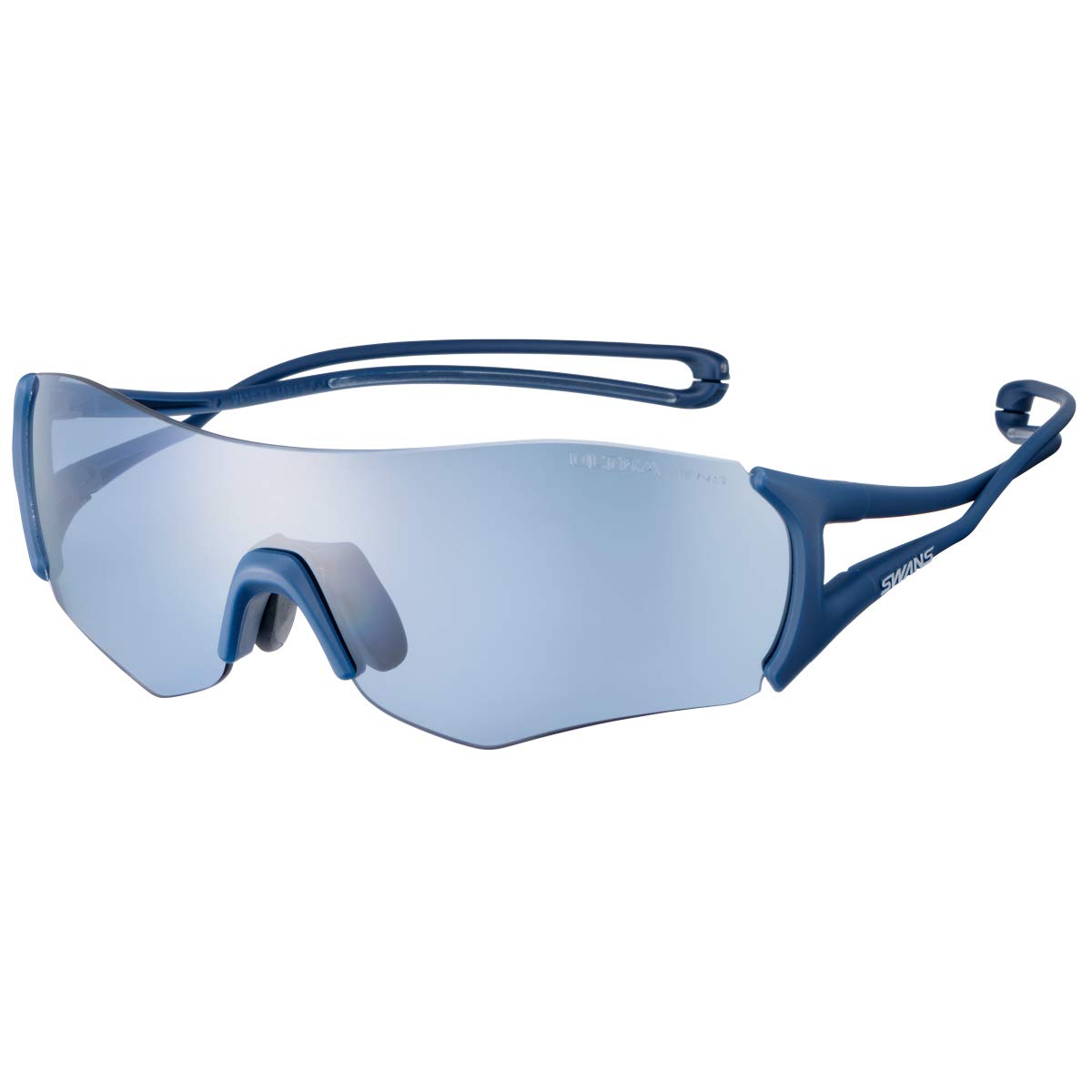 

Swans EIGHT8 MNV Sports Made in Matte Ultra Ice for and Baseball E-NOX EN8-0067 Sunglasses, Japan, Navy/Polarized Blue, Running, Golf,