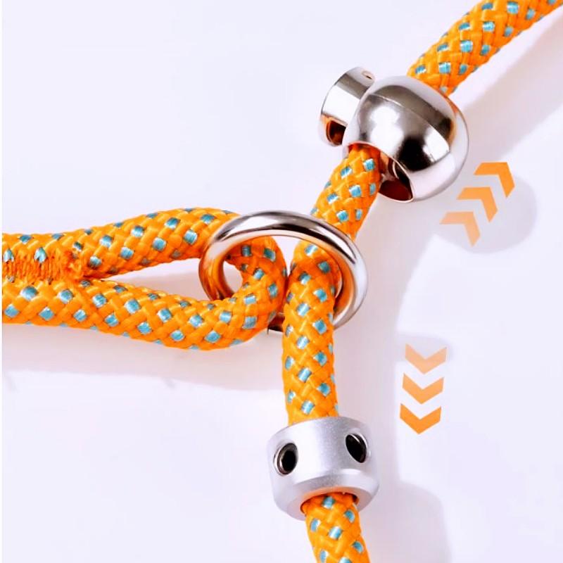 Dog Leash P Chain Dogs Leashes Adjustable Leash for Dog Walking Training P Chain Comfortable Handle Dogs Leashes Pet Supplies