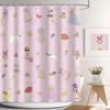 Cute Cat Shower Curtain For Bathroom Decor, Funny Bathroom Curtain Set, Cat Lovers Cute Cartoon Colorful Waterproof Fabric