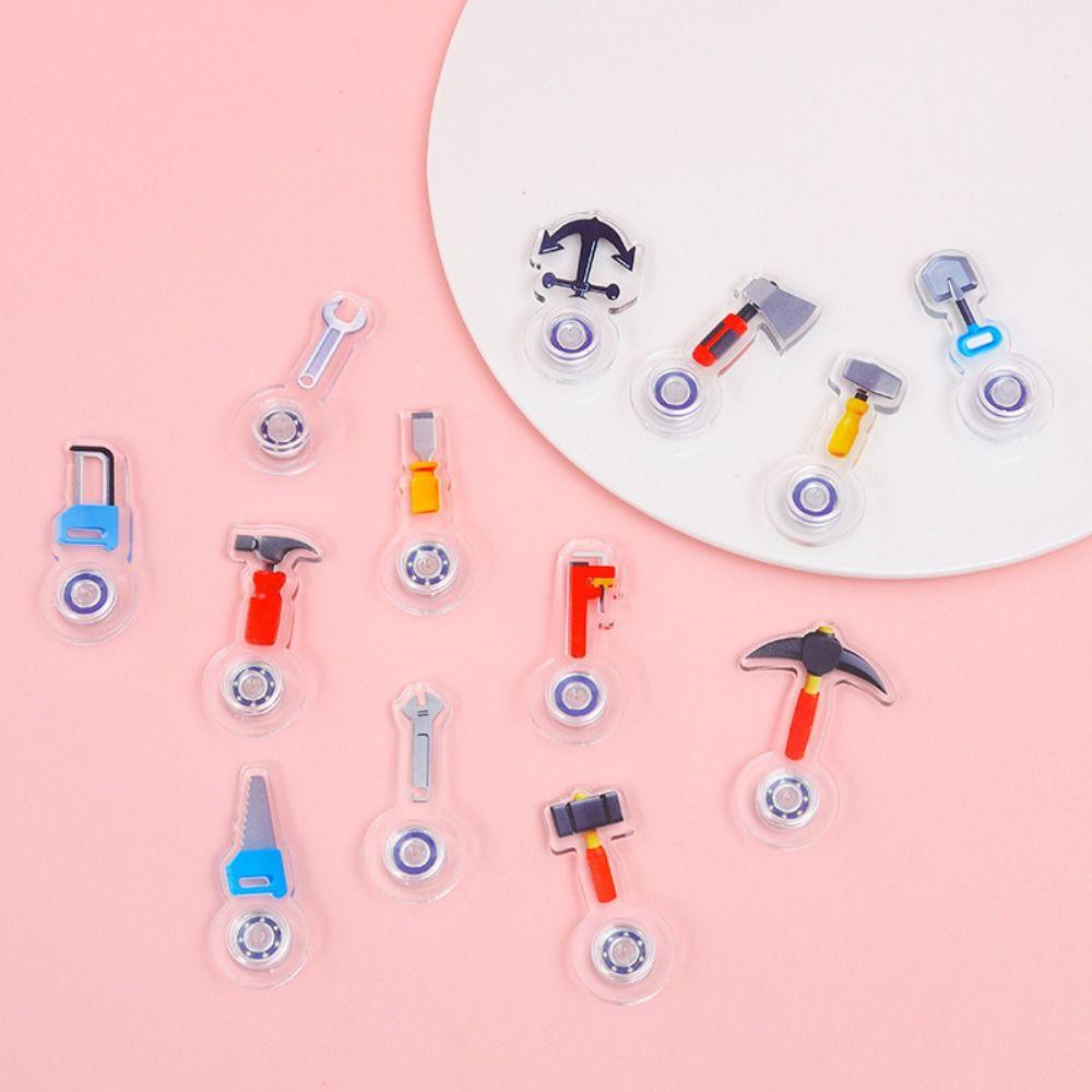 20Pcs Set Tool Shape Mini Finger Gyro Simulation Hammer Hand Spinner Toy Party Favor