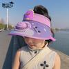 Sonnenvisier-Hüte mit Ventilator USB-Aufladung Jungen Mädchen Kappen Große Fläche UV-Schutz Kappen für Kinder Verstellbare Elastische Schnalle ST1071