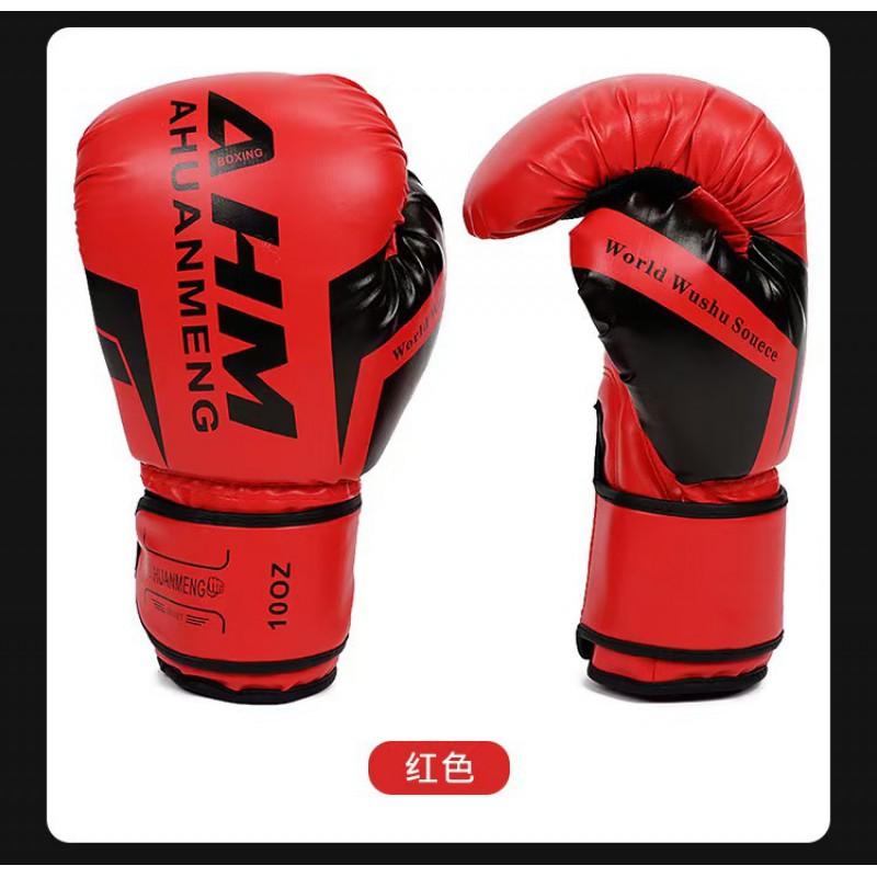 Erwachsene Boxhandschuhe Muay Thai Kickboxen Training Kampfsport PU-Leder Pratzen 6-14oz