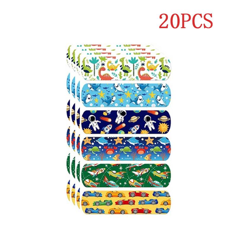 60 Pieces/Set Cartoon Boy Plaster Band Aid Kawaii Wound Patch Finger Skin Dressing Strip Emergency Treatment Adhesive Bandage