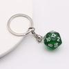 Colorful Acrylic 20-Sided Dice Shaker Pendant for Handmade Jewelry