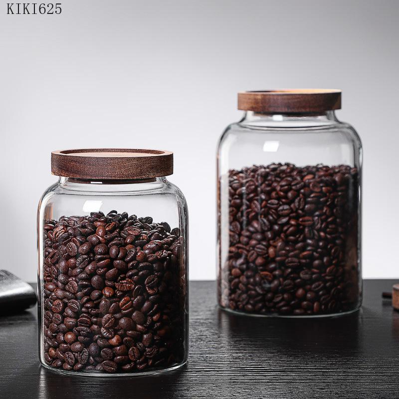 Recipient Alimentar de Bucătărie Borcan pentru Gem Bomboane Ceai Sticlă de Borcan de Uz Casnic de Mare Capacitate cu Capac Transparent Sigilat Borcan pentru Nuci