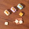 1/2Pcs Doll House Mini Simulated Toast Bread Maker Food Play Decoration Diy Model Miniatures Scene Props Resin Accessories