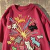 Y2K Clothing Fun and Cute Cat Print T-Shirt Sweet Aesthetic Anime Women's Loose Summer Trend