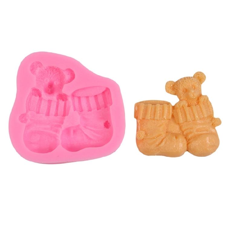 

Festive Bear Silicone Mould for Holiday Chocolate Candy Cake Baking Safe Easy To Use 1