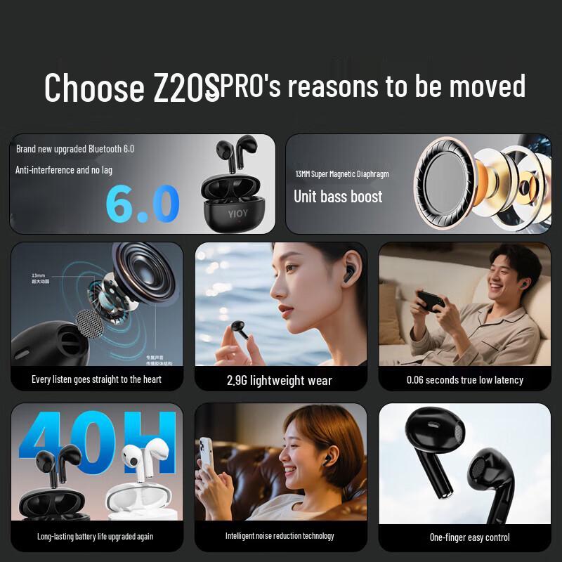 YIOY Z20spro True Wireless Bluetooth Earbuds
