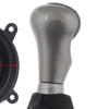 Honda Civic VIII 2005- GRAU-SCHWARZ 6 GANG Schaltknauf + SCHWARZE Manschette mit Rahmen