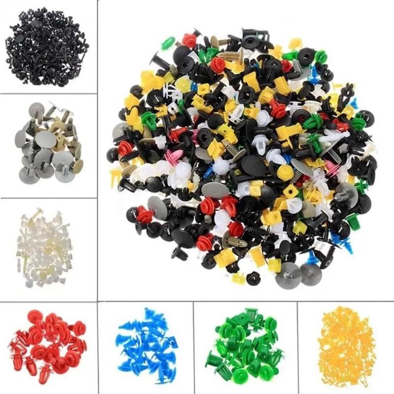 200/300Pcs 30 types of mixed automotive fasteners, automotive bumper clamps, automotive fasteners rivets, door panel liners