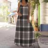 Women's Slip Dress Maxi Long Dress Retro Plaid Print Stitching Print Dress Spring & Summer Leisure Vacation