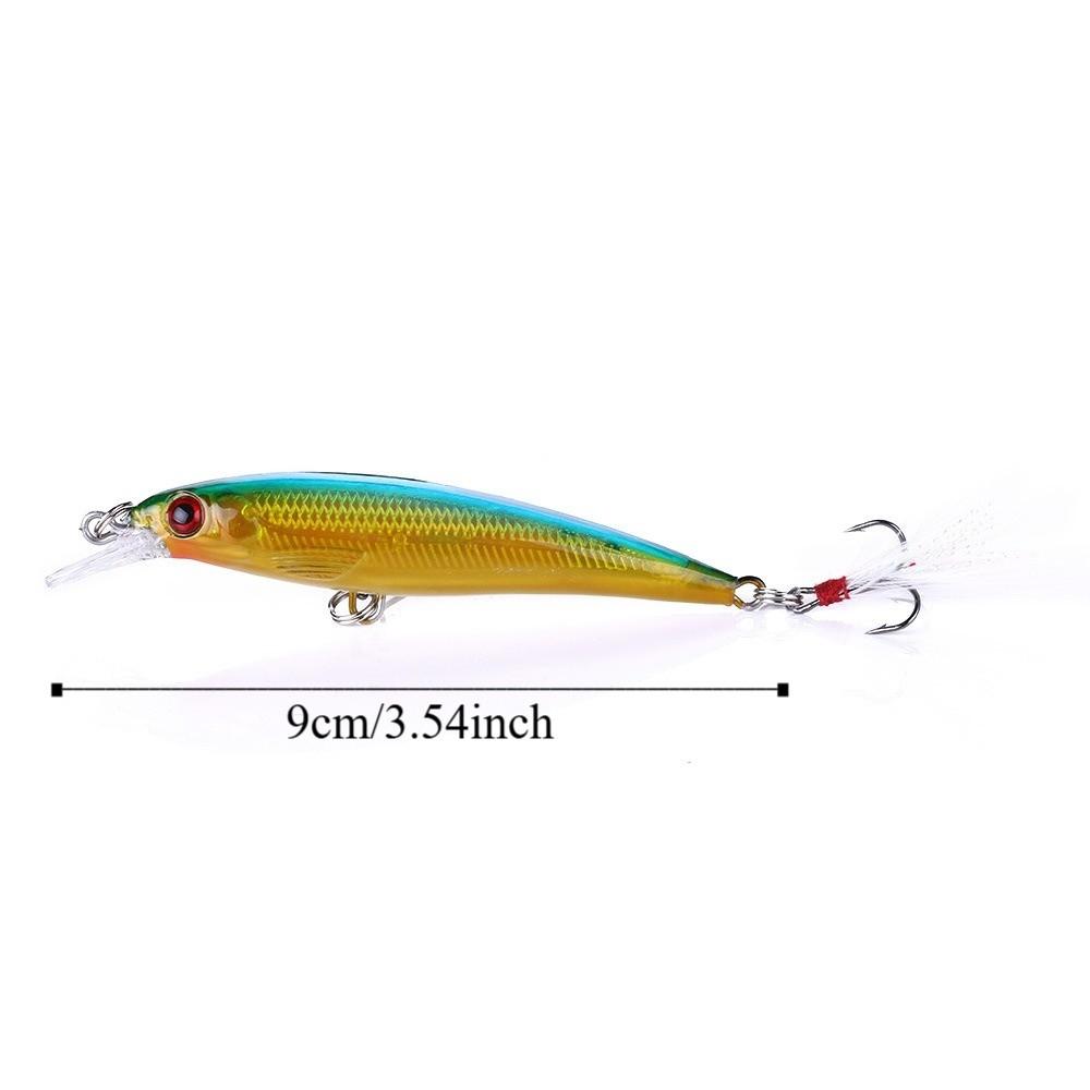 10pcs/box With Box Artificial Fishing Bait Set 9cm/8g Fishing Lures Kit  Fishing Accessories